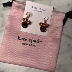 Kate Spade $68 NWT - Minnie Mouse Disney Earrings! New with Dustbag!